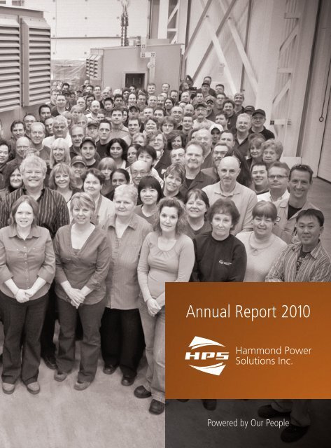 Hammond Power Solutions | Annual Report 2010