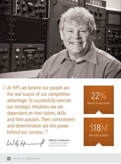 Hammond Power Solutions | Annual Report 2010