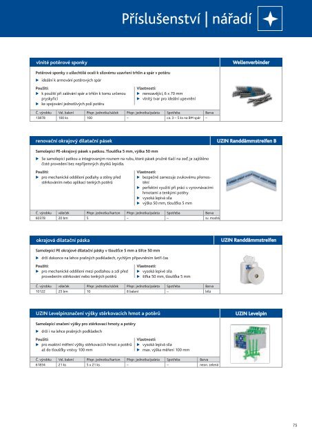 KATALOG VÝROBKŮ