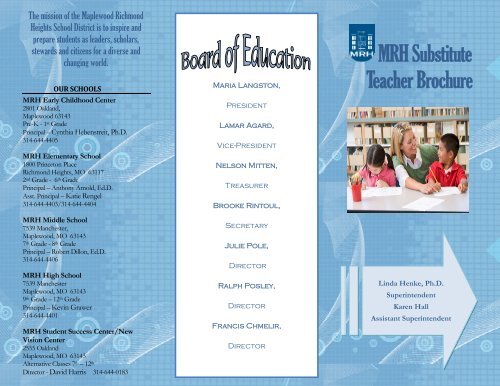 Substitute Teachers Missouri Department Of Elementary And