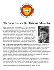 The Aaron Gregory Riley Endowed Scholarship - Epilepsy ...