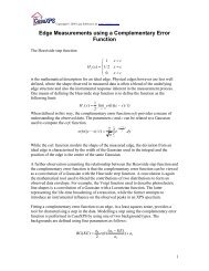 Edge Measurements using a Complementary Error ... - CasaXPS