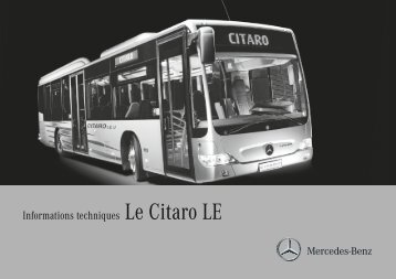 Informations techniques Le Citaro LE