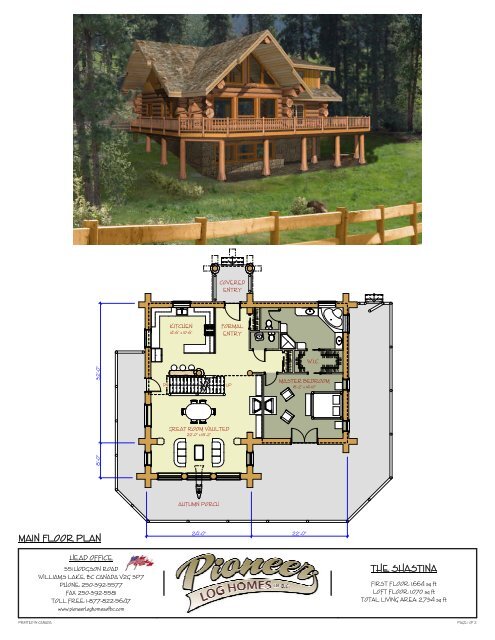Shastina 30 Pioneer Log Homes Midwest
