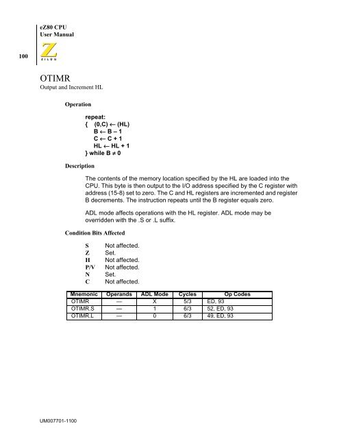 eZ80 CPU - writeframeofmind.biz