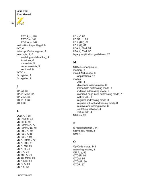 eZ80 CPU - writeframeofmind.biz