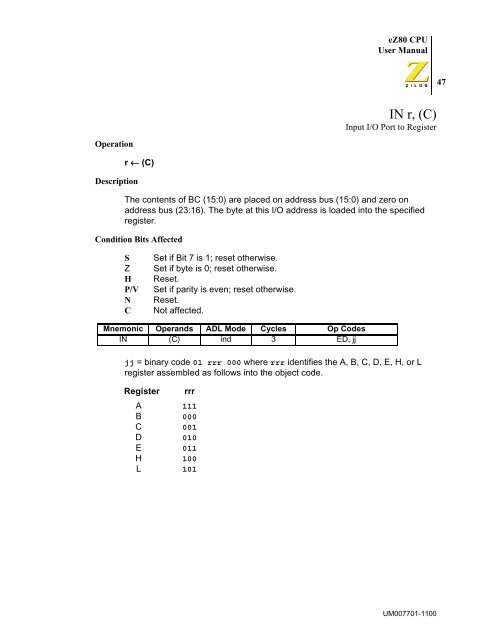 eZ80 CPU - writeframeofmind.biz