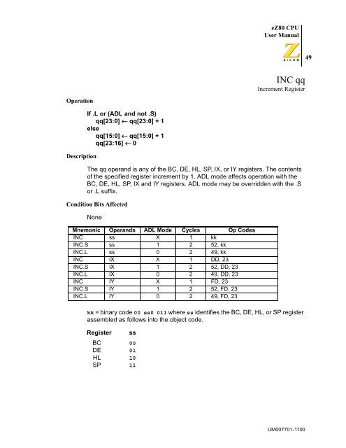 eZ80 CPU - writeframeofmind.biz