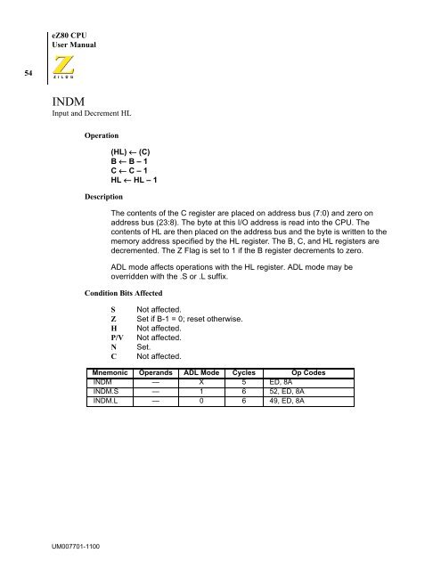 eZ80 CPU - writeframeofmind.biz