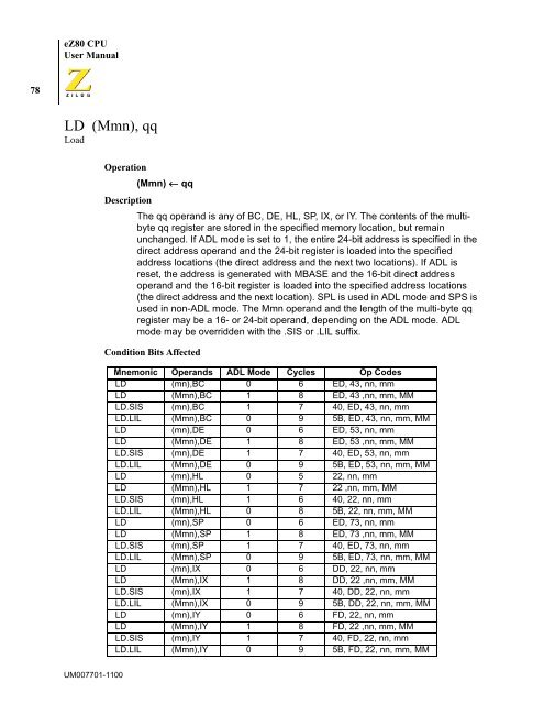 eZ80 CPU - writeframeofmind.biz