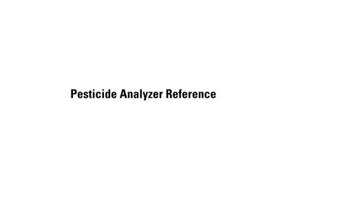 Pesticide Analyzer Reference - writeframeofmind.biz