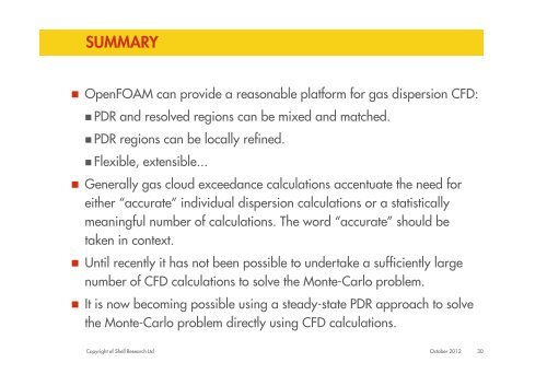 Validation of dispersion simulations using PDR-FOAM - ukelg