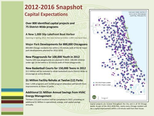 2012-2016 Capital Improvement Plan. - Chicago Park District