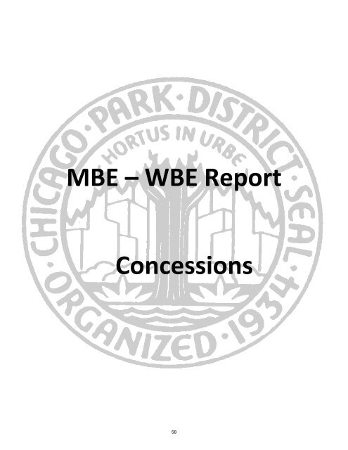 MBE WBE Report Q2 2013 - Chicago Park District