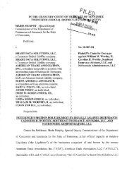 Liquidator's Motion for Default Judgment Against Caroline H. Worthy ...