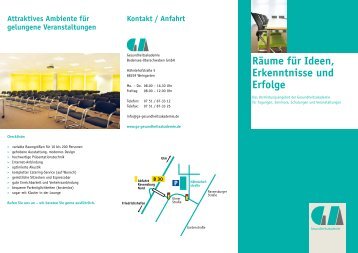 Flyer Raumvermietung zum Download (PDF) - GA ...