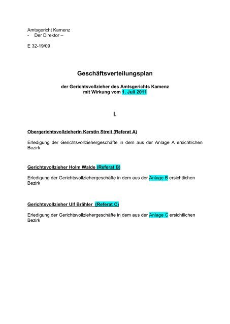 Amtsgericht Kamenz Gerichtsvollzieher Ulf Brahler Heinrich