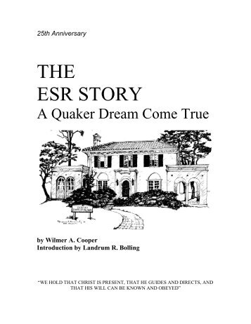 The ESR Story - Earlham School of Religion - Earlham College