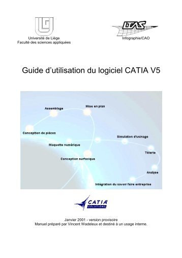 Guide d’utilisation du logiciel CATIA V5