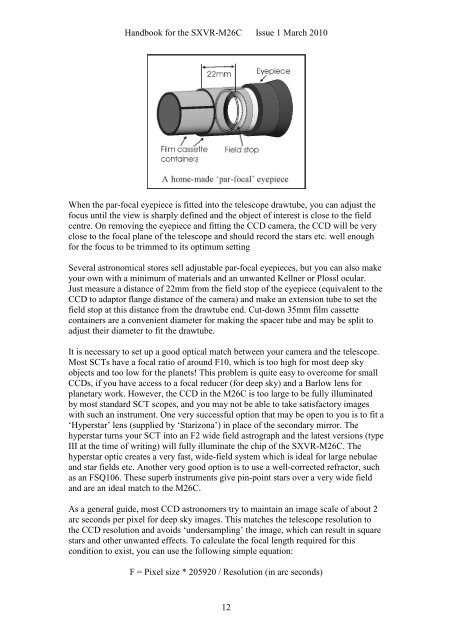 SXVR-M26C handbook.pdf - Starlight Xpress