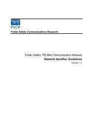 Network Identifier Guidelines - PSCR