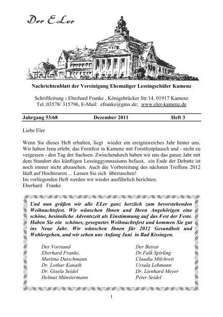Dezember 2011 - Vereinigung Ehemaliger Lessingschüler Kamenz ...
