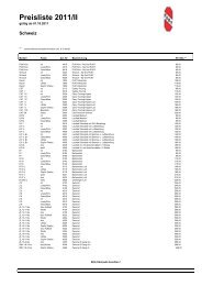 Preisliste 2011/II - Veloteria