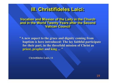 PDF of presentation - Christ Our King Catholic Church