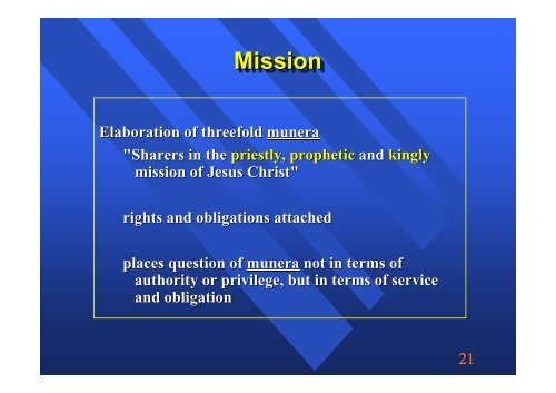 PDF of presentation - Christ Our King Catholic Church