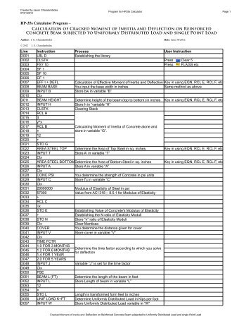 HP-35s Calculator Program â Calculation of Cracked Moment of ...