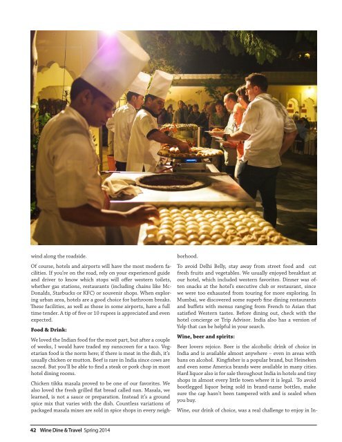 WINE DINE & TRAVEL MAGAZINE SPRING 2014