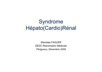 Syndrome Hépato(Cardio)Rénal