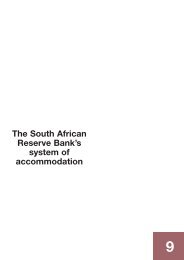 The South African Reserve Bank's system of accommodation