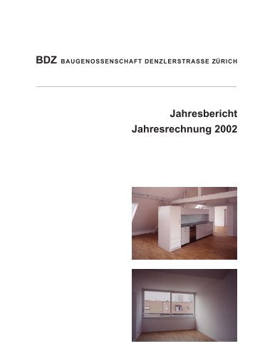 Jahresbericht Jahresrechnung 2002 - BDZ