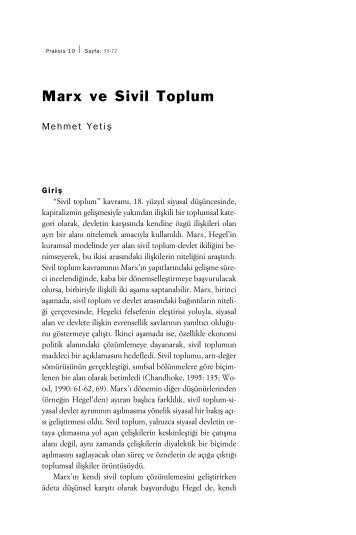 Marx ve Sivil Toplum - Praksis