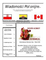 WiadomoÅci Polonijne - Polish Winnipeg