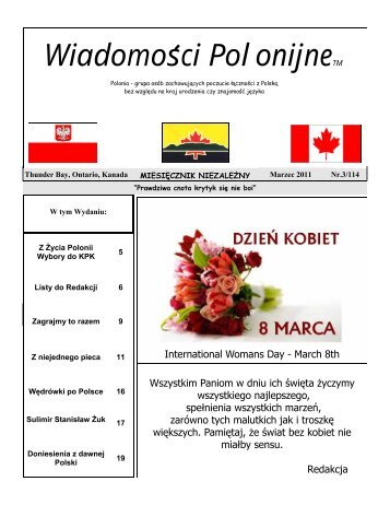 WiadomoÅci Polonijne - Polish Winnipeg