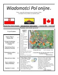 WiadomoÅci Polonijne - Polish Winnipeg