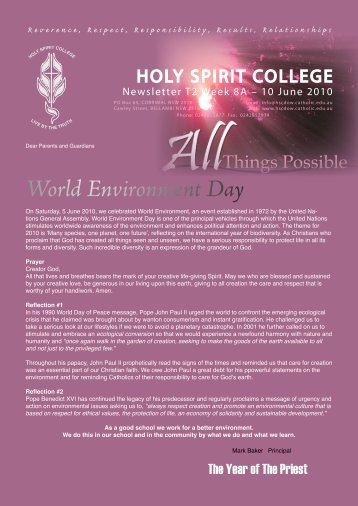 World Environment Day - Holy Spirit College