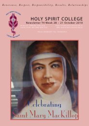 Celebrating Saint Mary MacKillop Celebrating Saint Mary MacKillop