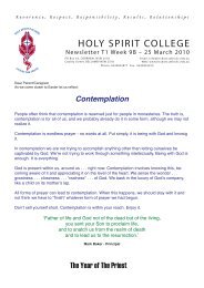 Contemplation - Holy Spirit College