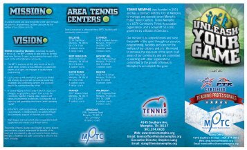 pro brochure - Memphis Public Tennis Centers