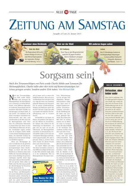 173. Ausgabe, 24.01.2015