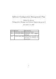Software Configuration Management Plan - Wilma