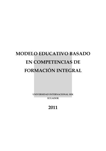 Modelo educativo - Universidad Internacional SEK | Ecuador