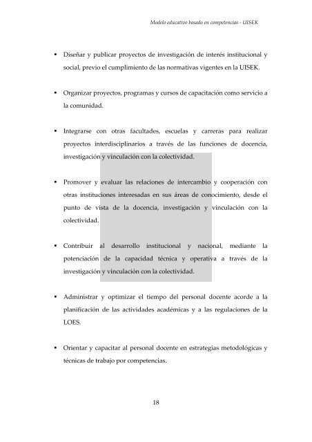 Modelo educativo - Universidad Internacional SEK | Ecuador