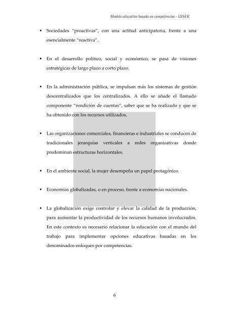 Modelo educativo - Universidad Internacional SEK | Ecuador