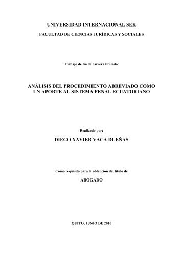 AnÃ¡lisis del procedimiento abreviado como un aporte al sistema ...