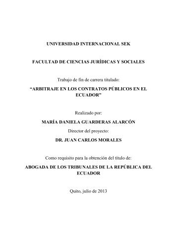 ARBITRAJE EN LOS CONTRATOS PÃBLICOS EN EL ECUADOR .pdf