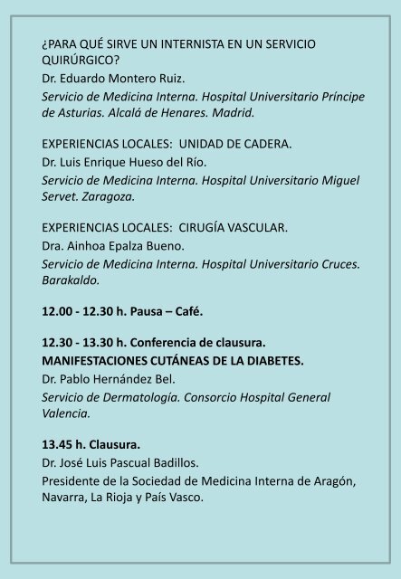 Programa - EXTRANET - Hospital Universitario Cruces